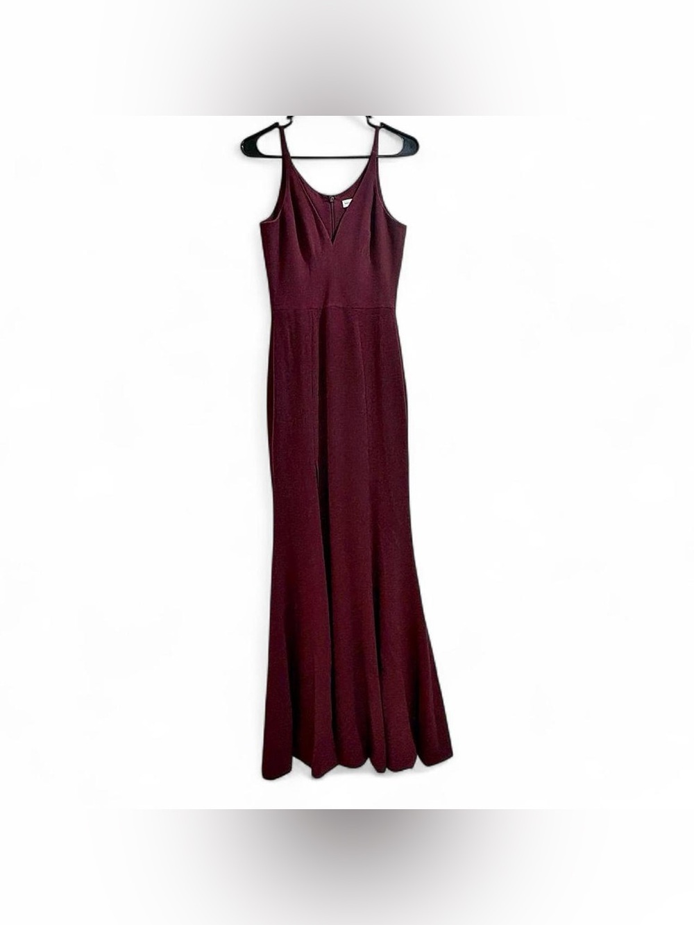 Dress the Population Iris Gown XS Elegant Burgundy Maxi Floor Length Formal Prom
